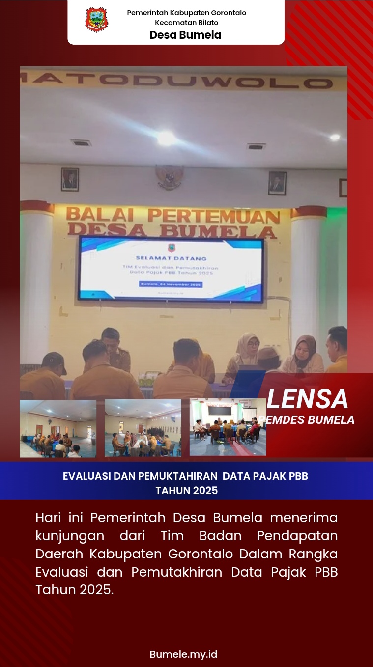 Evaluasi Dan Pemuktahiran Data Pajak PBB Tahun 2025